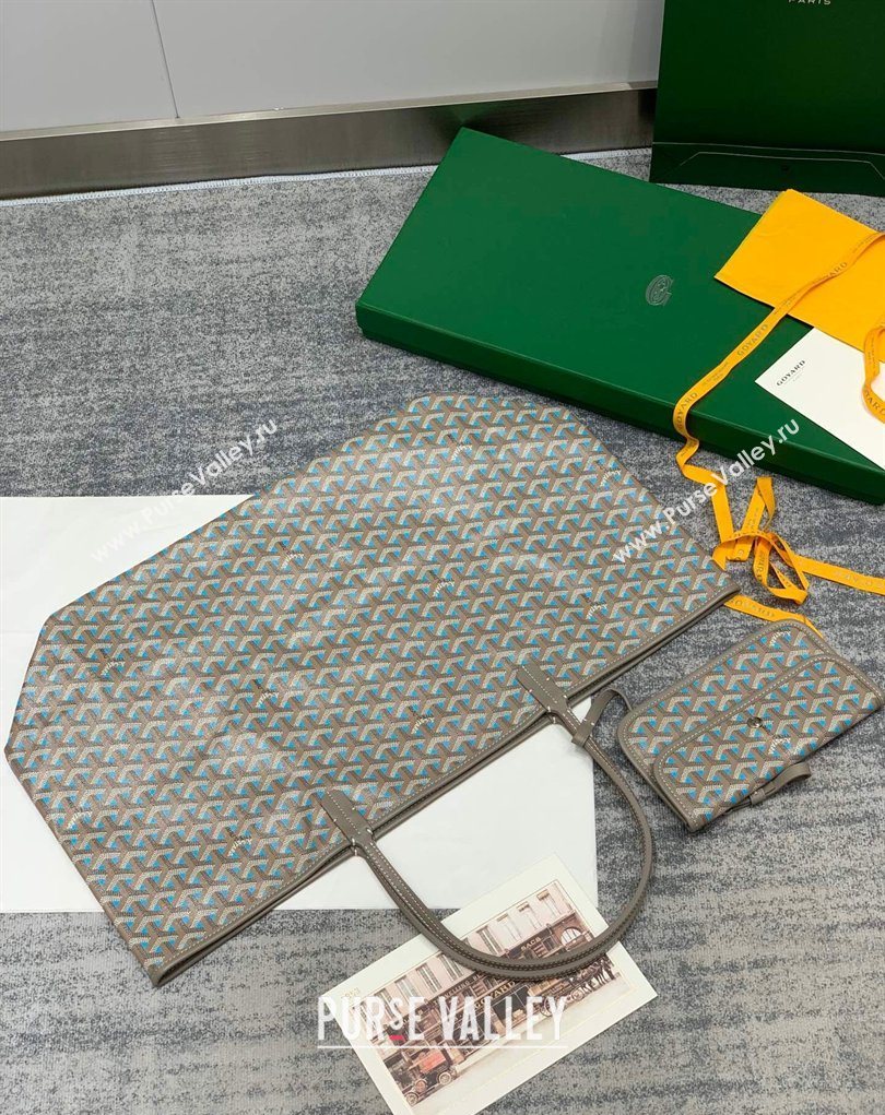 Goyard Saint Louis Claire-Voie GM Tote Bag Grey/Blue 2026 GY8001 (SCAI-260331058)