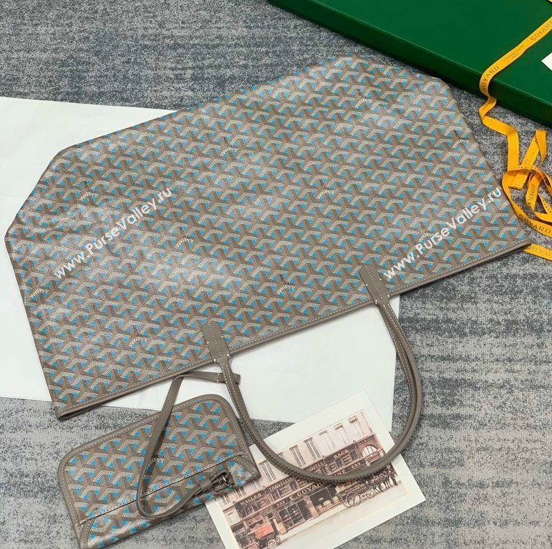 Goyard Saint Louis Claire-Voie GM Tote Bag Grey/Blue 2026 GY8001 (SCAI-260331058)