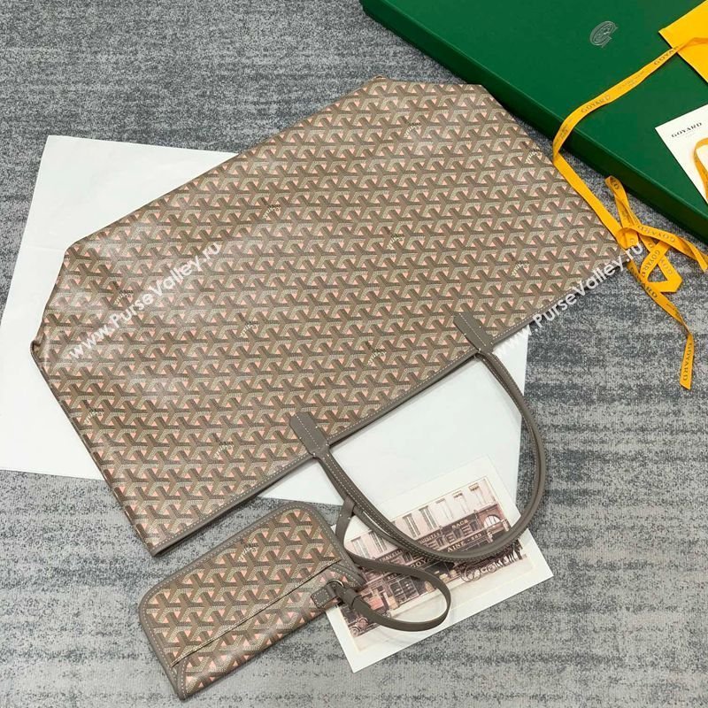 Goyard Saint Louis Claire-Voie GM Tote Bag Grey/Pink 2026 GY8001 (SCAI-260331059)