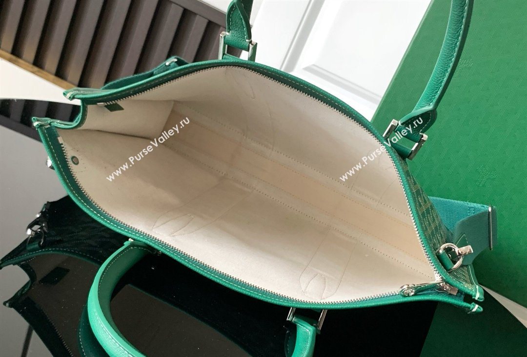 Goyard Morvan Document Case Top Handle Bag Green 2026 GY8066 (SCAI-260331004)