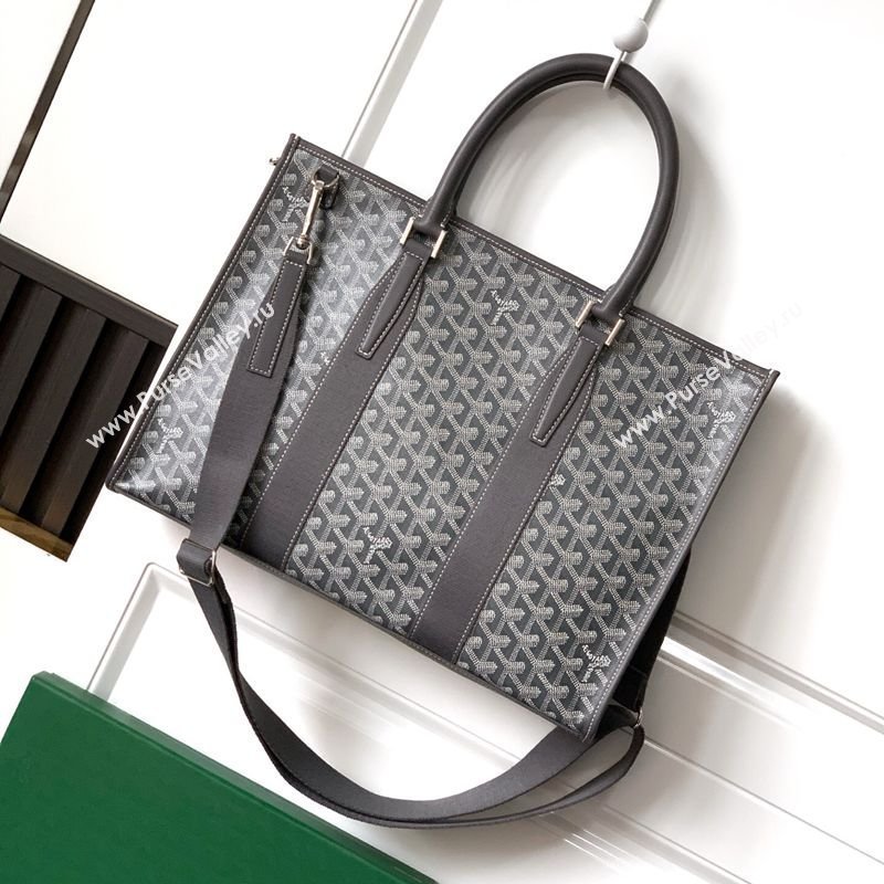 Goyard Morvan Document Case Top Handle Bag Grey 2026 GY8066 (SCAI-260331005)