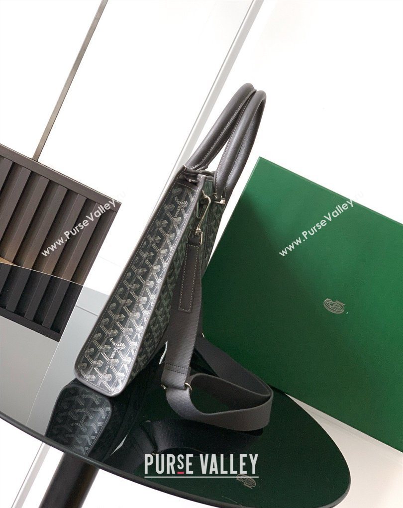 Goyard Morvan Document Case Top Handle Bag Grey 2026 GY8066 (SCAI-260331005)