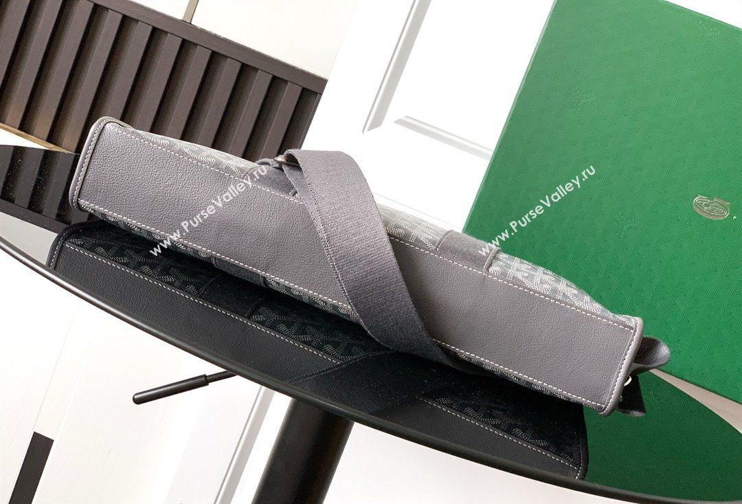 Goyard Morvan Document Case Top Handle Bag Grey 2026 GY8066 (SCAI-260331005)