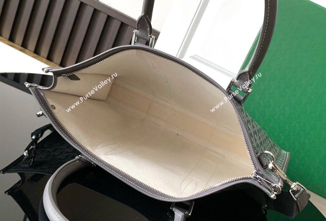 Goyard Morvan Document Case Top Handle Bag Grey 2026 GY8066 (SCAI-260331005)