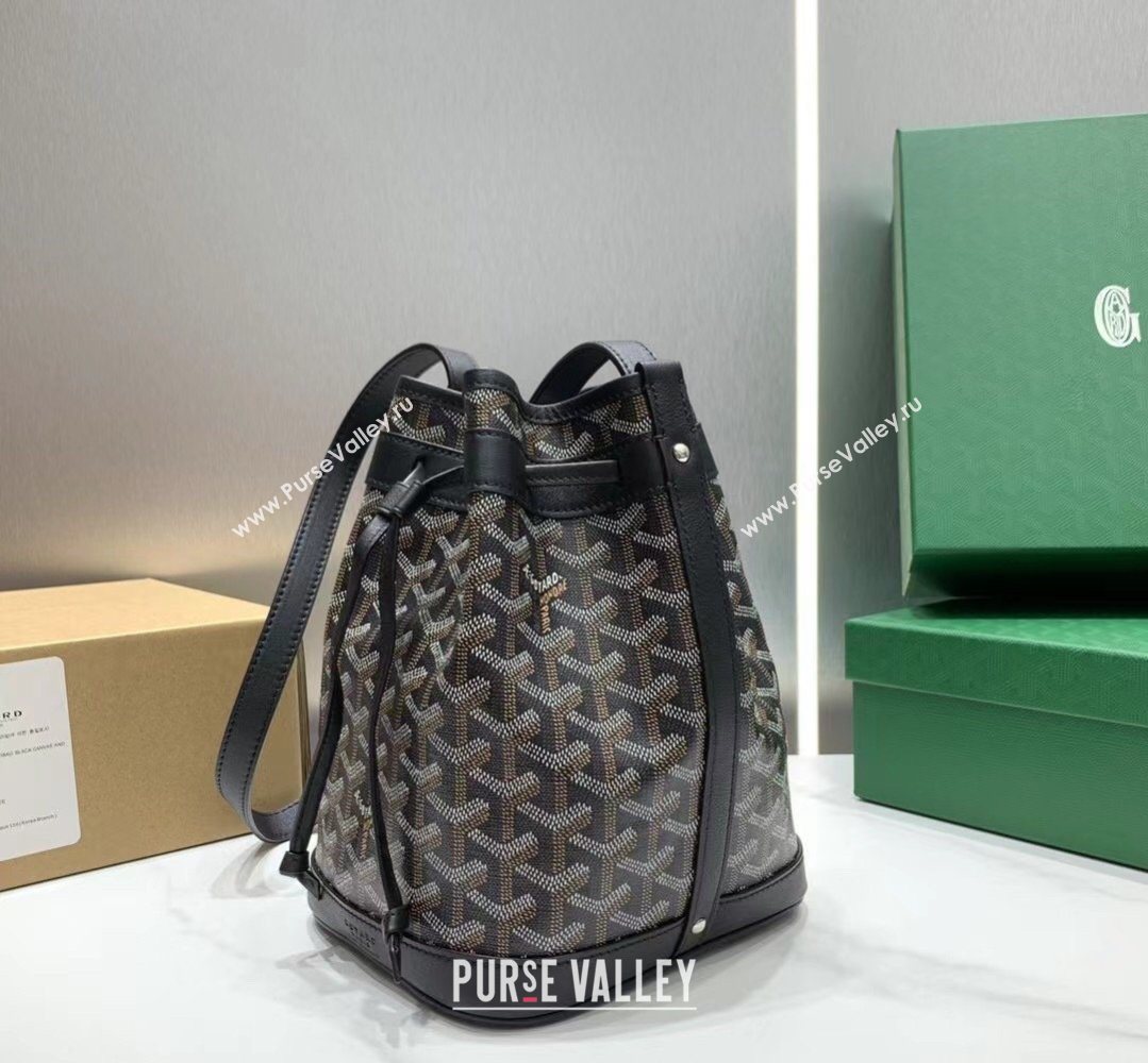 Goyard Petit Flot Bucket Bag PM Black 2026 020196 (SCAI-260331073)