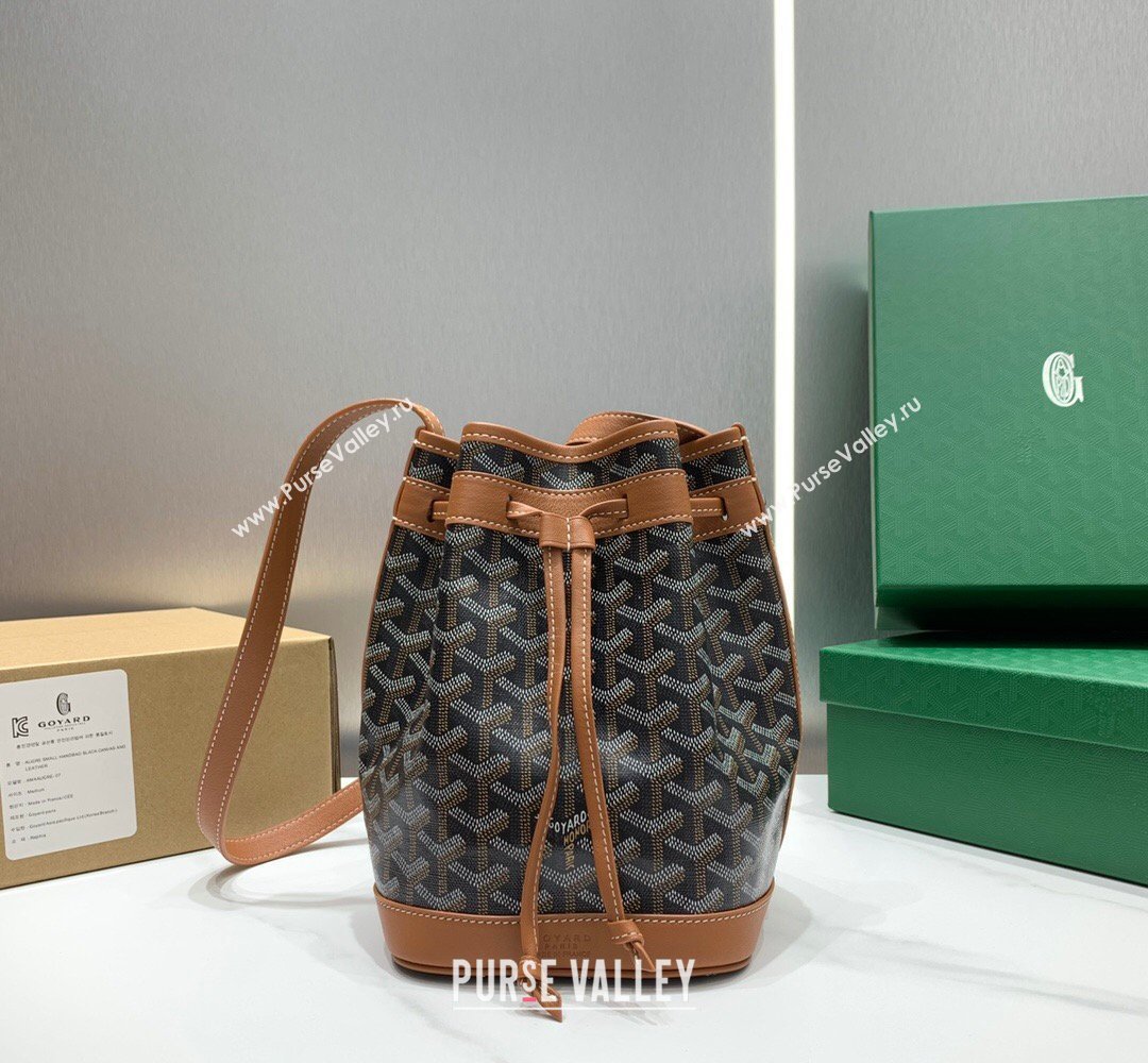 Goyard Petit Flot Bucket Bag PM Brown 2026 020196 (SCAI-260331074)