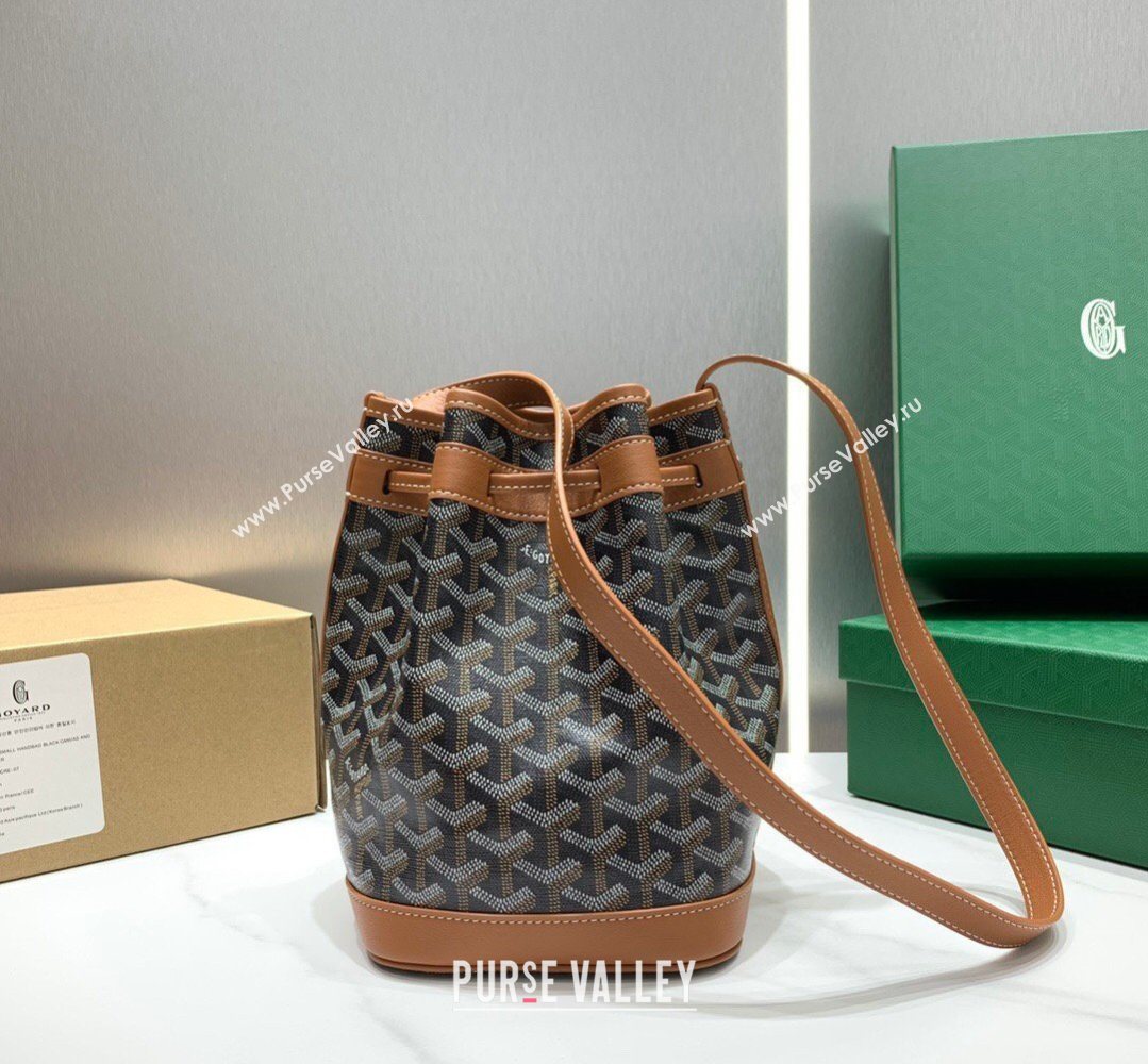 Goyard Petit Flot Bucket Bag PM Brown 2026 020196 (SCAI-260331074)