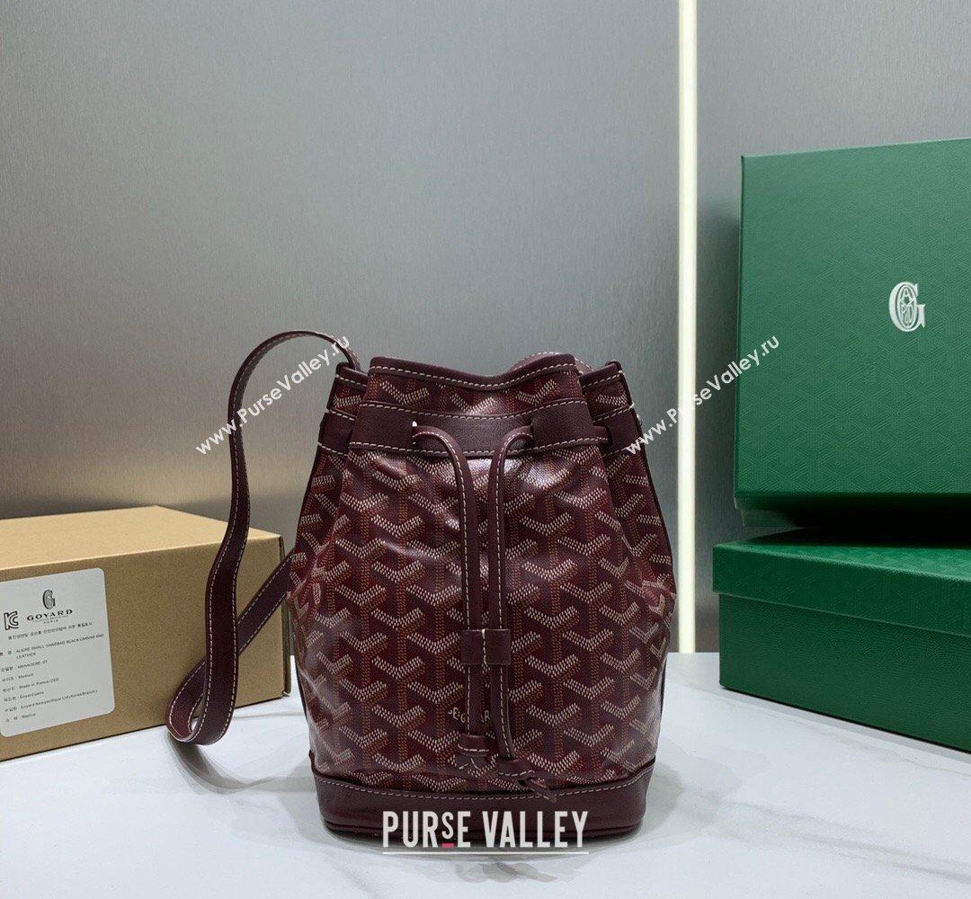 Goyard Petit Flot Bucket Bag PM Burgundy 2026 020196 (SCAI-260331079)