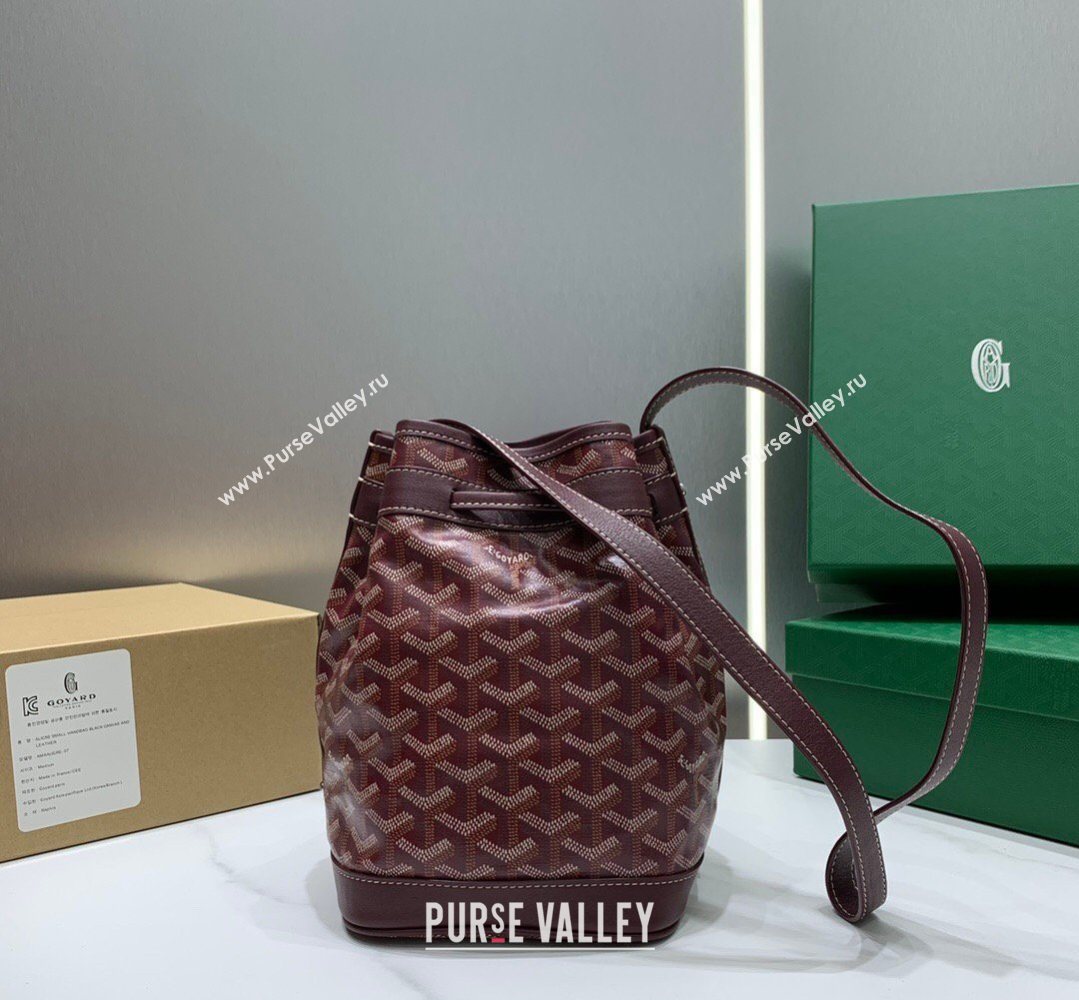 Goyard Petit Flot Bucket Bag PM Burgundy 2026 020196 (SCAI-260331079)