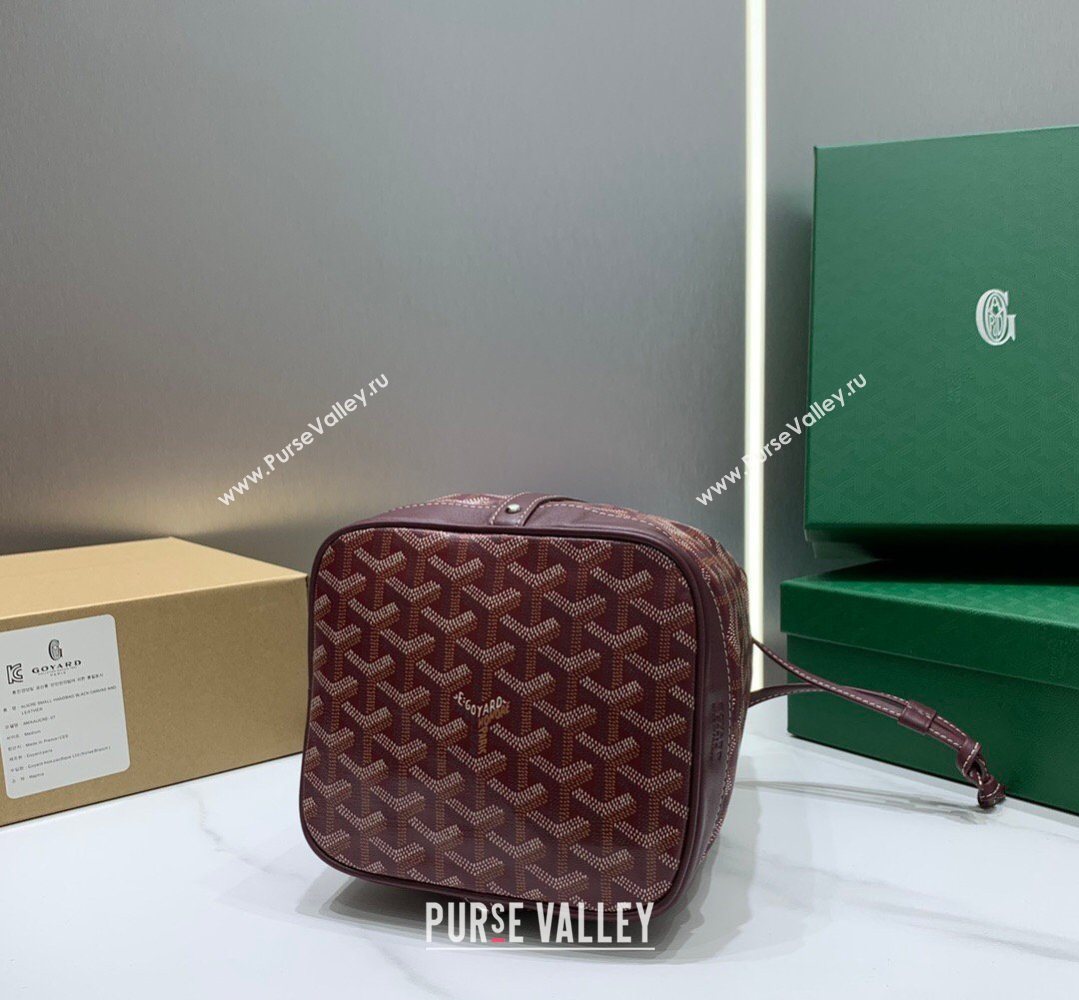Goyard Petit Flot Bucket Bag PM Burgundy 2026 020196 (SCAI-260331079)