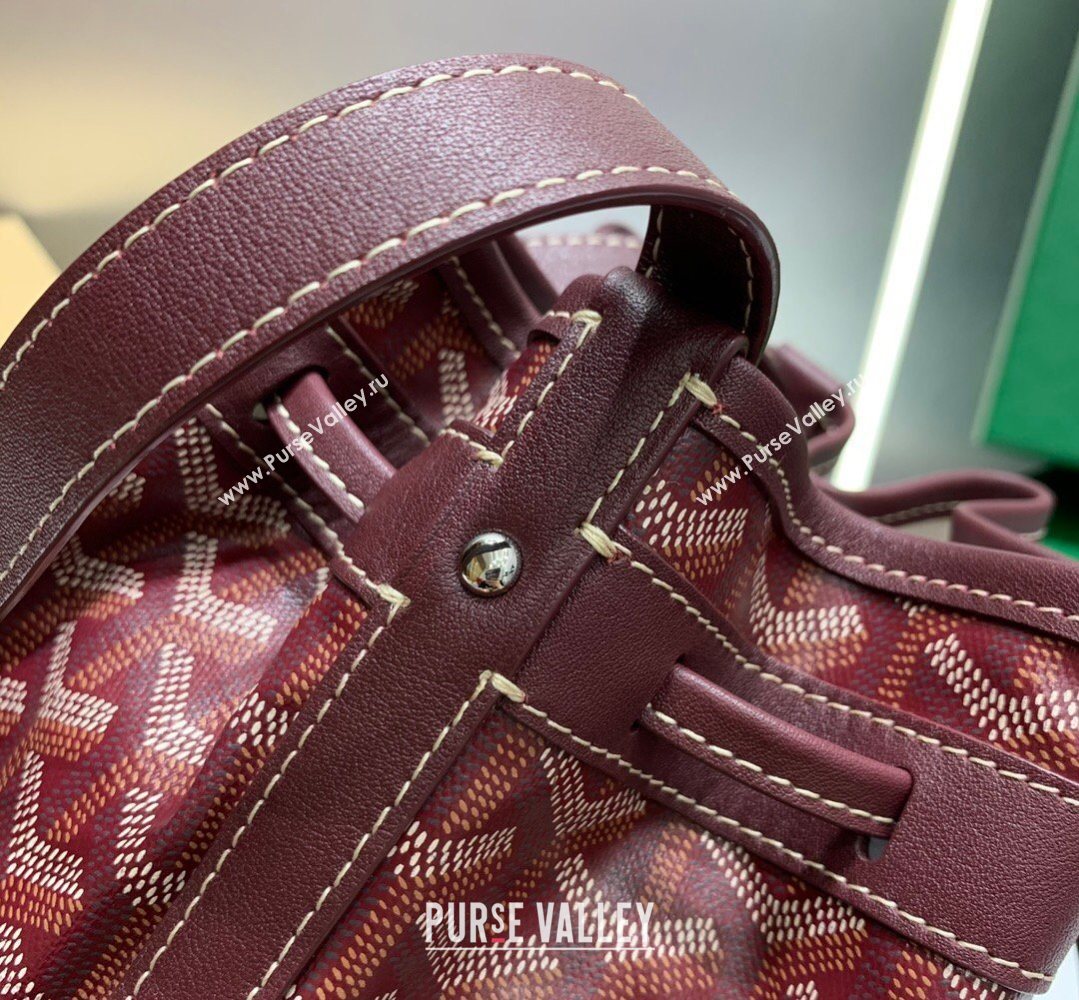 Goyard Petit Flot Bucket Bag PM Burgundy 2026 020196 (SCAI-260331079)