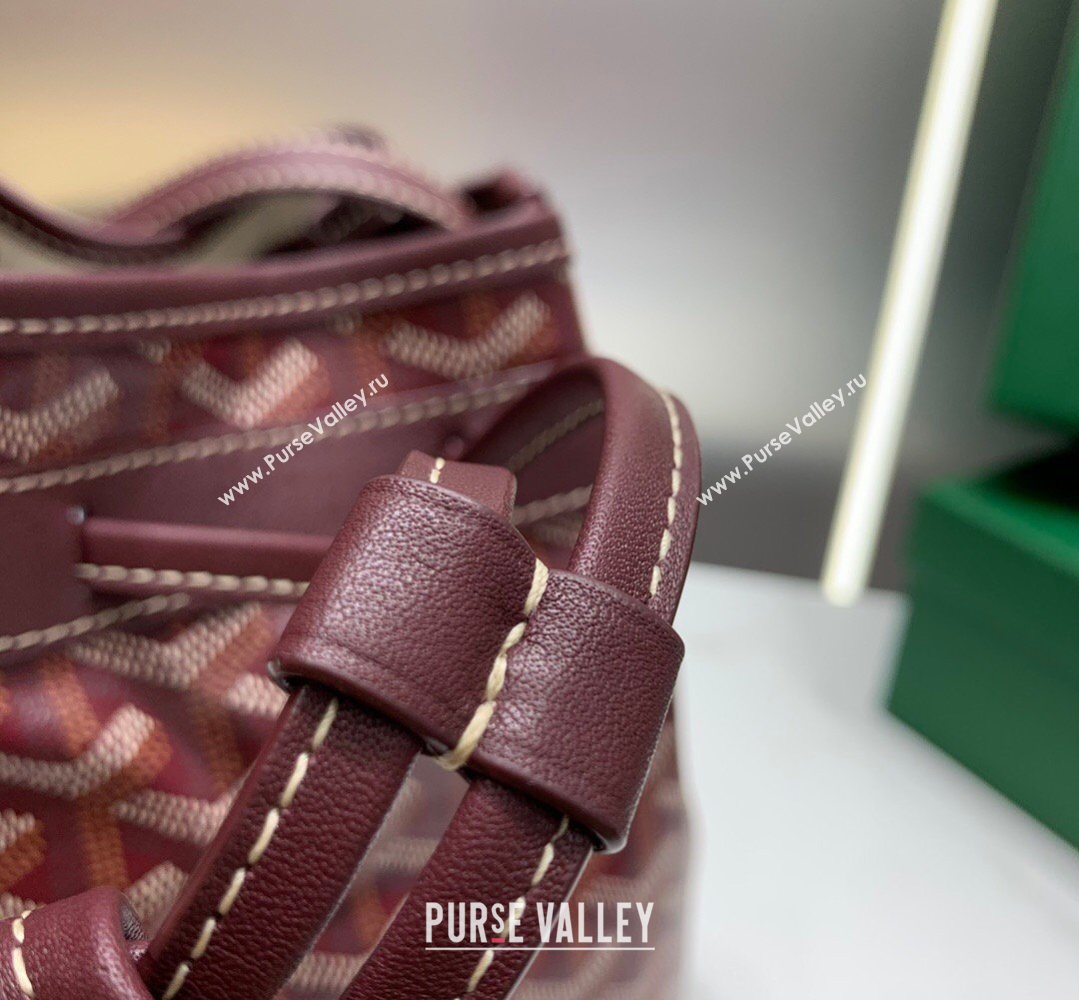 Goyard Petit Flot Bucket Bag PM Burgundy 2026 020196 (SCAI-260331079)