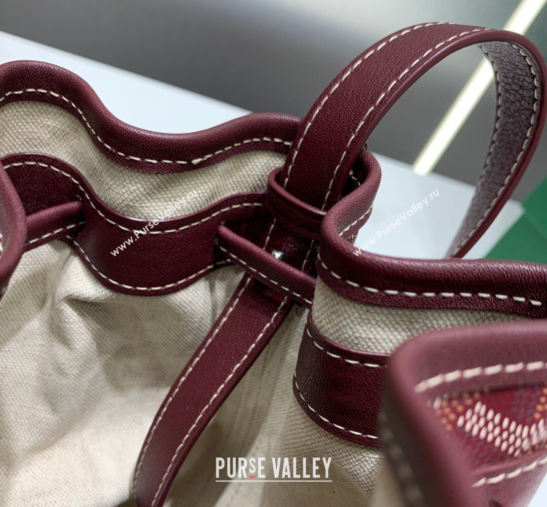 Goyard Petit Flot Bucket Bag PM Burgundy 2026 020196 (SCAI-260331079)