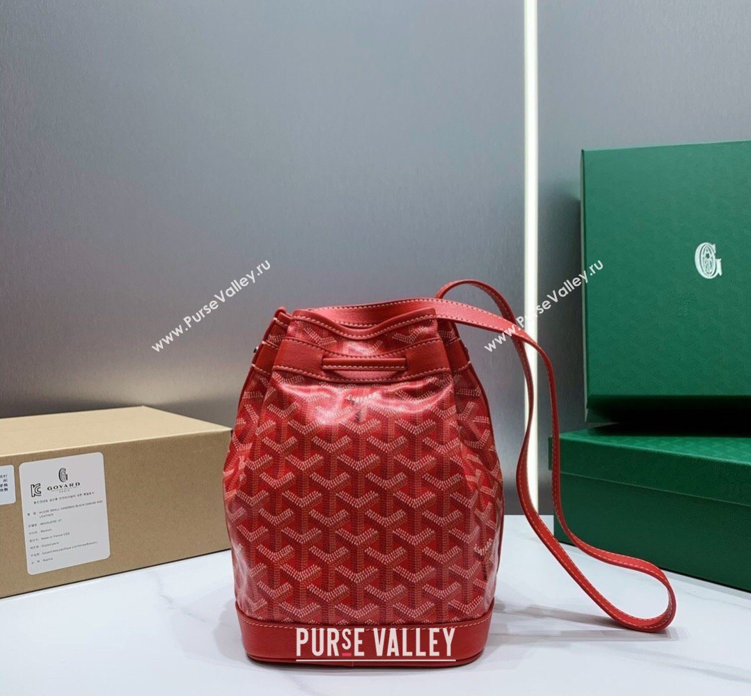 Goyard Petit Flot Bucket Bag PM Red 2026 020196 (SCAI-260331080)
