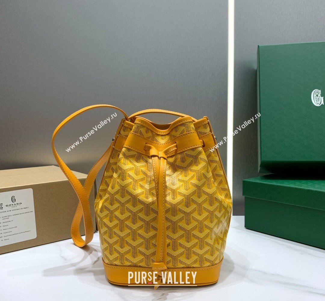 Goyard Petit Flot Bucket Bag PM Yellow 2026 020196 (SCAI-260331081)