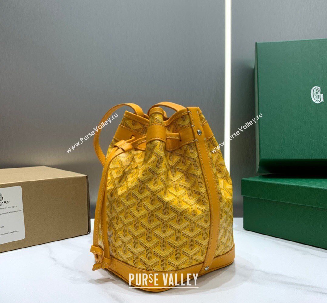 Goyard Petit Flot Bucket Bag PM Yellow 2026 020196 (SCAI-260331081)