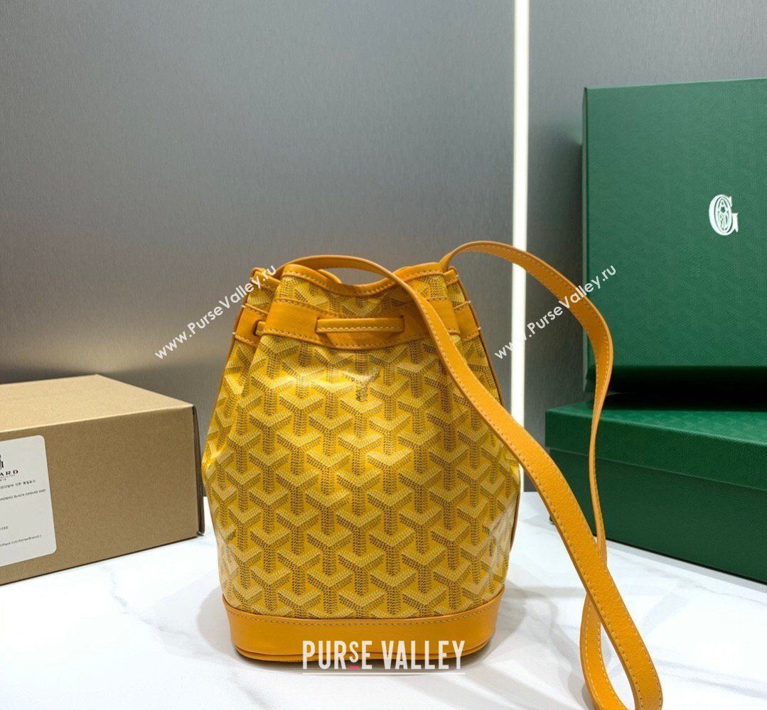 Goyard Petit Flot Bucket Bag PM Yellow 2026 020196 (SCAI-260331081)