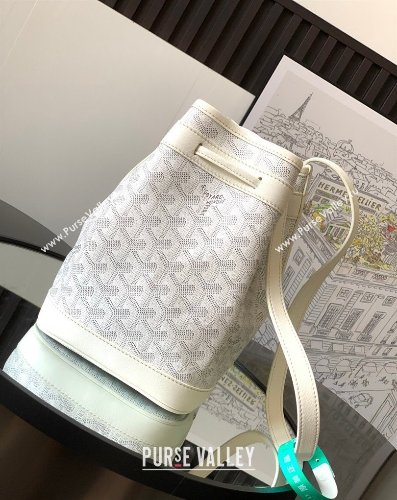 Goyard Petit Flot Bucket Bag PM White 2026 020196 (SCAI-260331082)