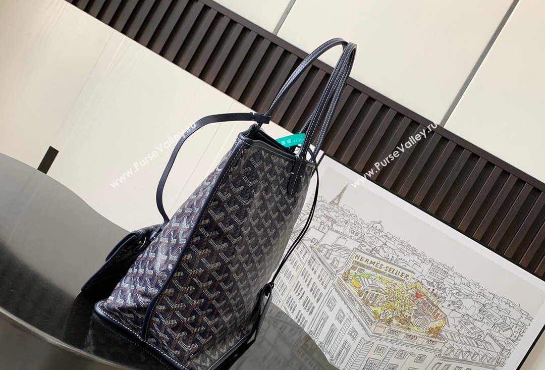 Goyard Reversible Anjou PM Tote Bag Navy Blue 2026 020166M (SCAI-260331062)