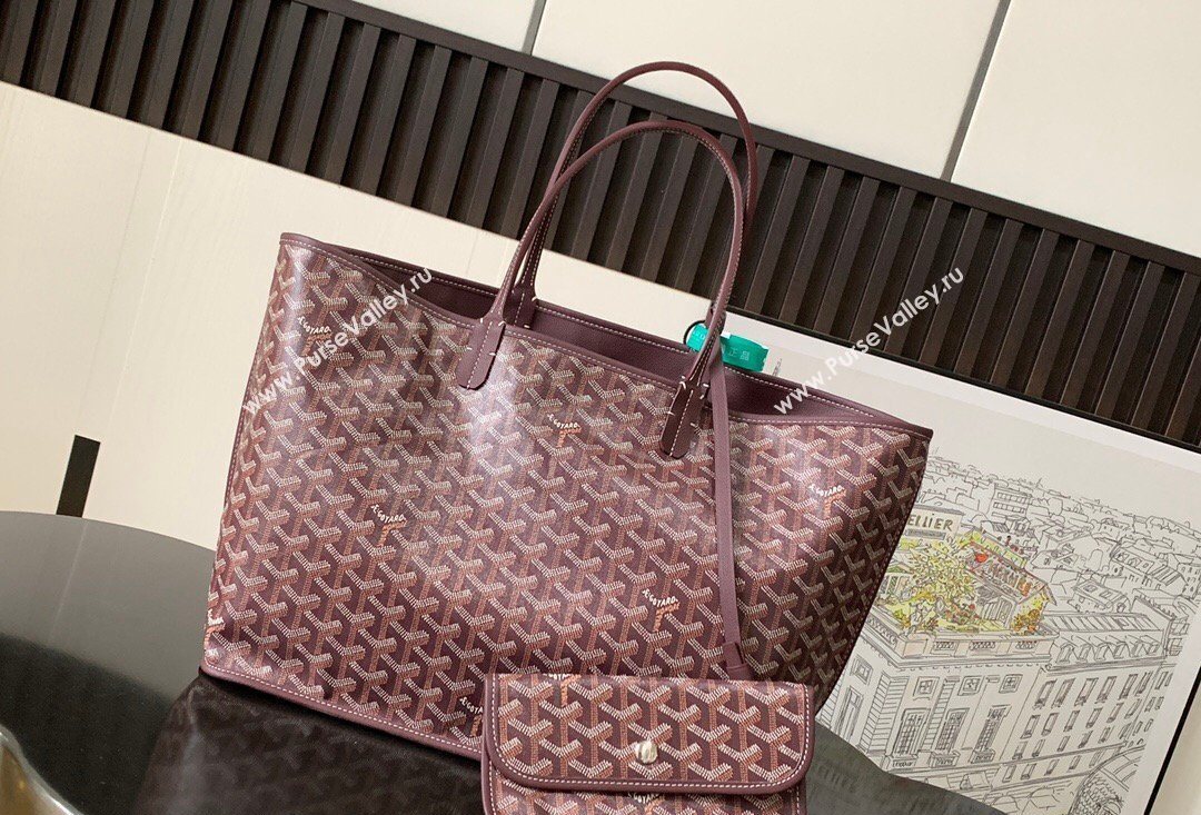 Goyard Reversible Anjou PM Tote Bag Burgundy 2026 020166M (SCAI-260331065)