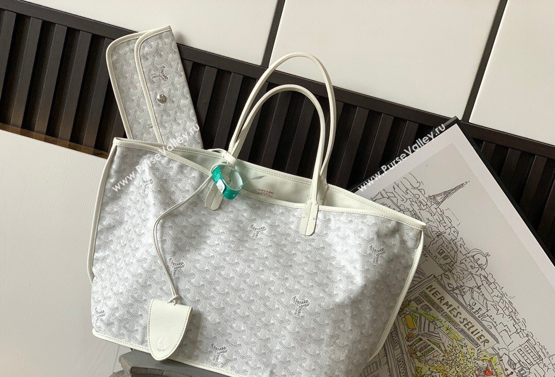 Goyard Reversible Anjou PM Tote Bag White 2026 020166M (SCAI-260331066)