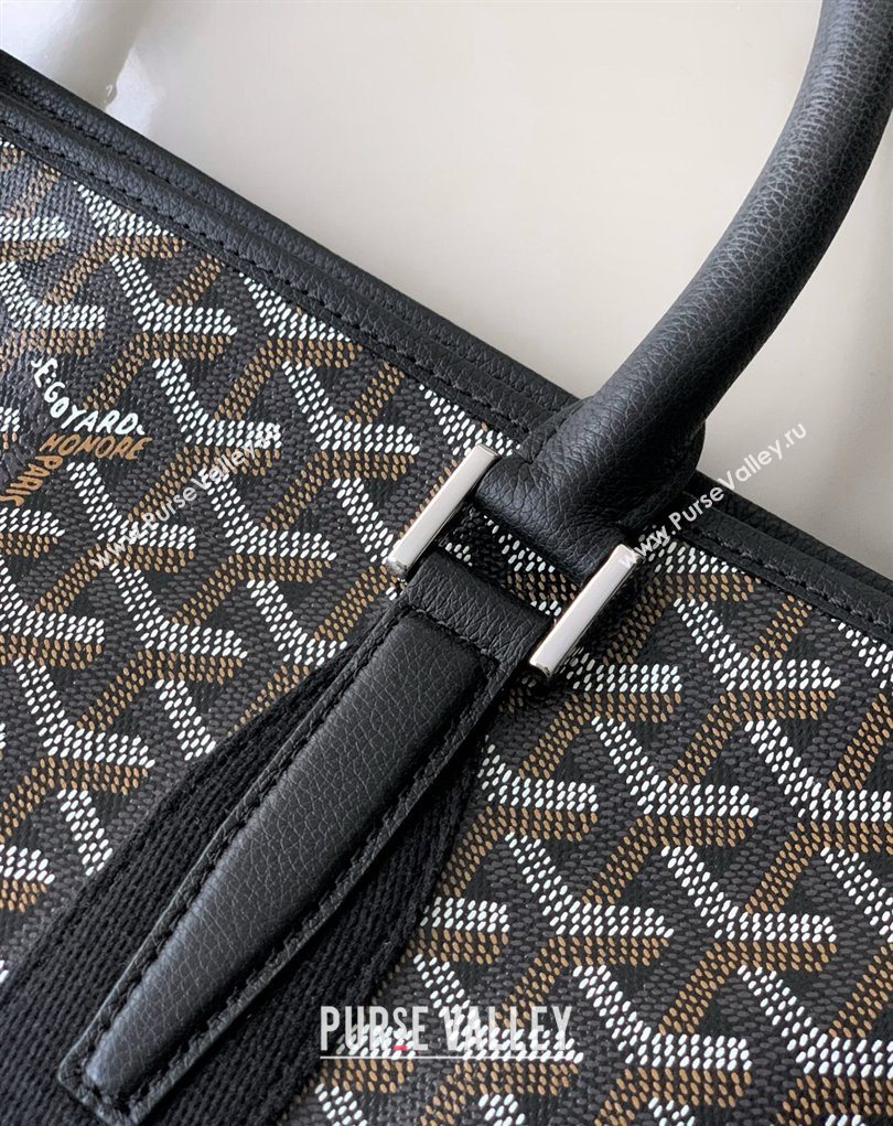 Goyard Morvan Document Case Top Handle Bag Black 2026 GY8066 (SCAI-260331001)