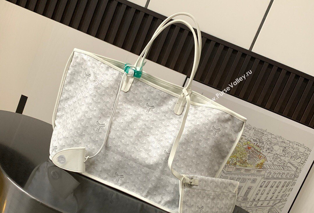 Goyard Reversible Anjou PM Tote Bag White 2026 020166M (SCAI-260331066)
