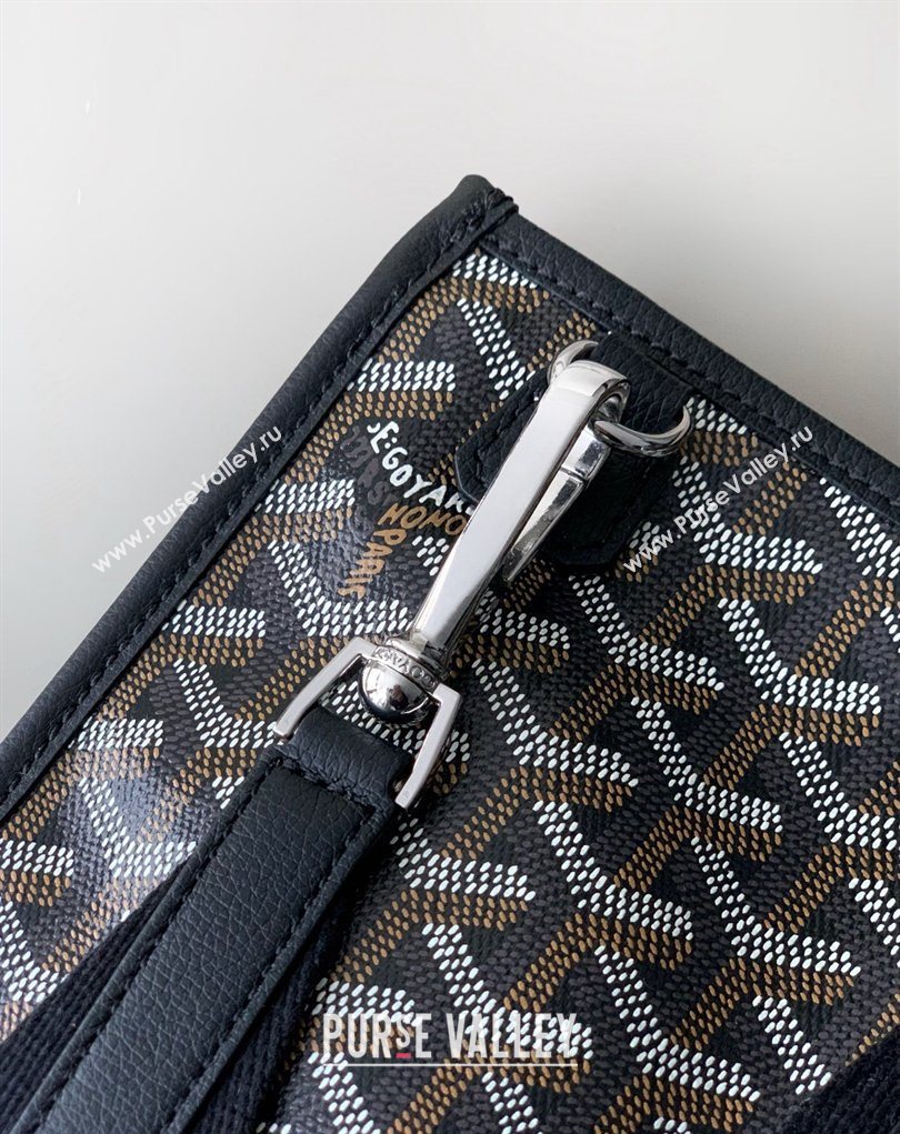 Goyard Morvan Document Case Top Handle Bag Black 2026 GY8066 (SCAI-260331001)