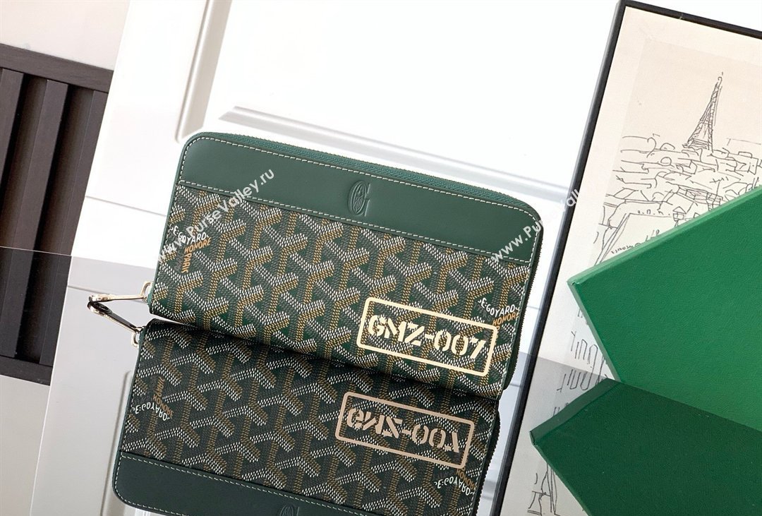 Goyard Matignon Zip Long GM Wallet Dark Green 2026 3304-1 (SCAI-260331096)