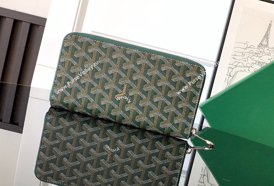 Goyard Matignon Zip Long GM Wallet Dark Green 2026 3304-1 (SCAI-260331096)