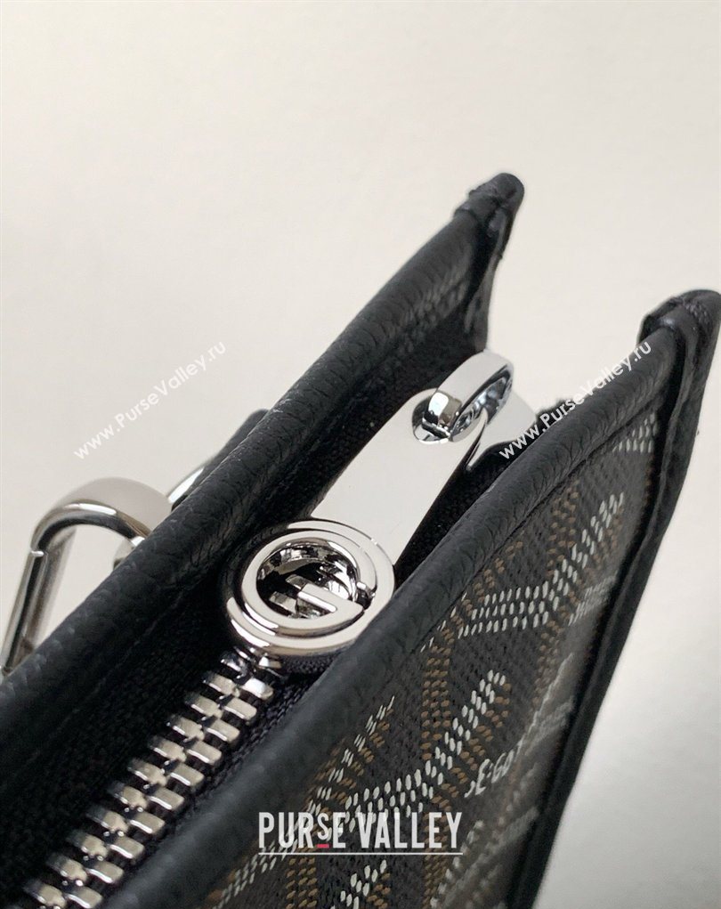 Goyard Morvan Document Case Top Handle Bag Black 2026 GY8066 (SCAI-260331001)