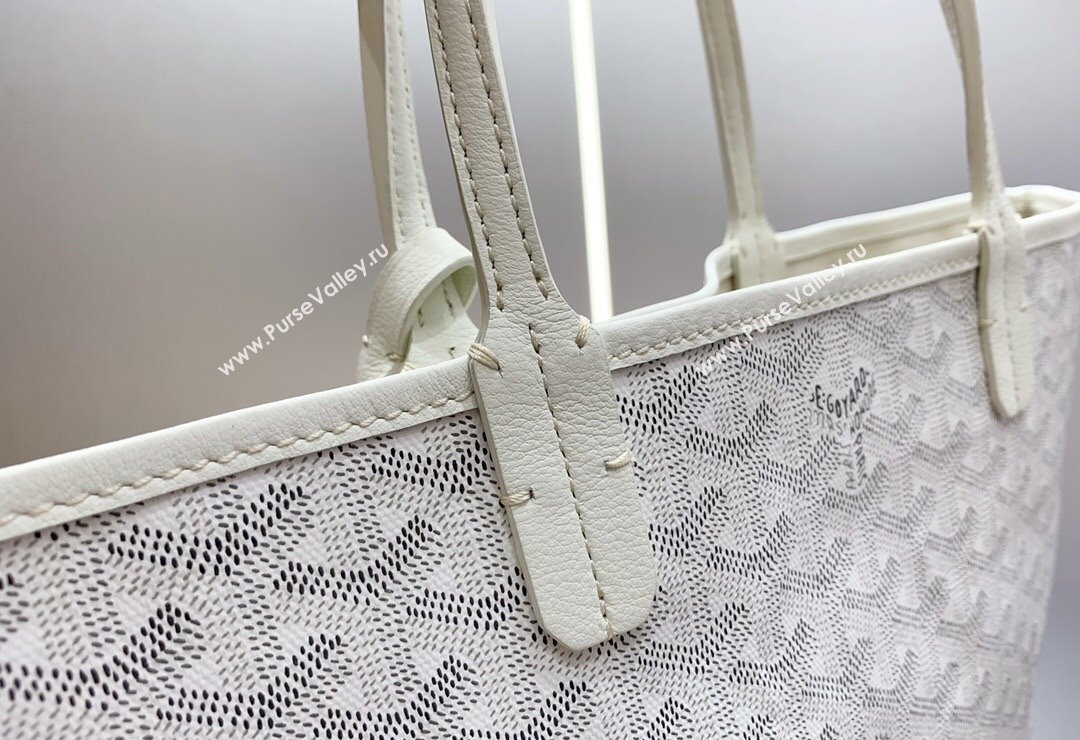 Goyard Saint Louis PM Tote Bag White 2023 020146M (ZHANG-231130018)