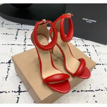 Gianvito Rossi Bijoux High Heel Sandals 10.5cm in Calf Leather Red 2024 0704 (KER-240704072)