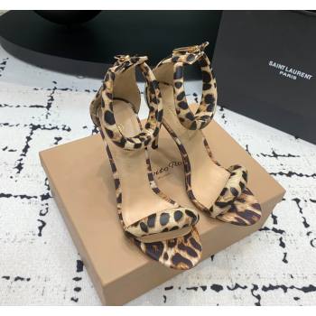 Gianvito Rossi Bijoux High Heel Sandals 10.5cm in Animal Print Beige 2024 0704 (KER-240704075)