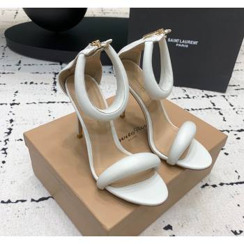 Gianvito Rossi Bijoux High Heel Sandals 10.5cm in Calf Leather White 2024 0704 (KER-240704056)