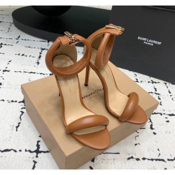 Gianvito Rossi Bijoux High Heel Sandals 10.5cm in Calf Leather Tan Brown 2024 0704 (KER-240704062)