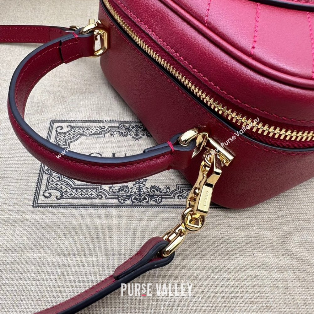 Gucci Blondie Leather Top Handle bag 744434 Red 2023 (DLH-230908038)
