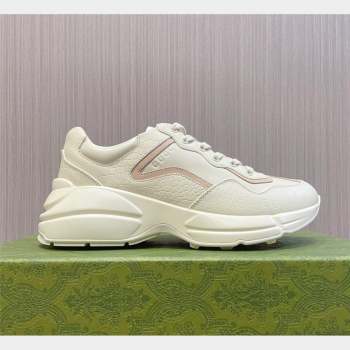 Gucci Rhyton Sneakers in Stones Embossed Leather White 2023 757887 (MD-231012033)