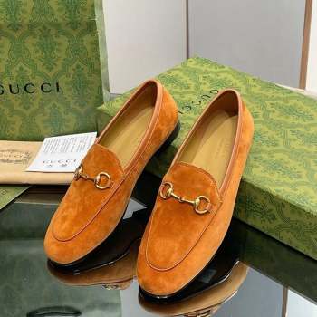 Gucci ordaan Suede Loafers Light Brown 2023 404069 (MD-231012047)