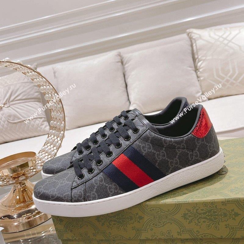 Gucci Ace GG Canvas Sneakers Black 9 2023 1012 (SS-231012080)