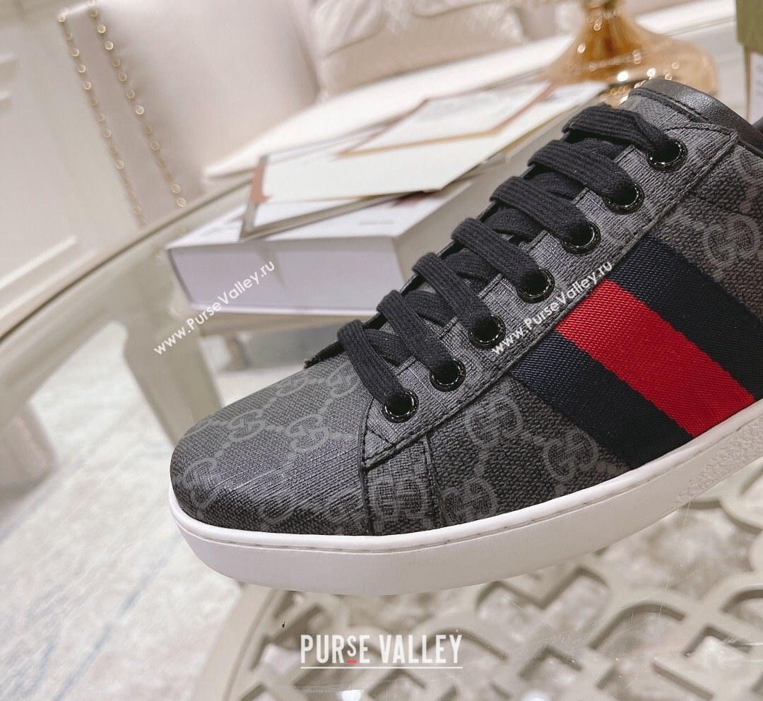 Gucci Ace GG Canvas Sneakers Black 9 2023 1012 (SS-231012080)