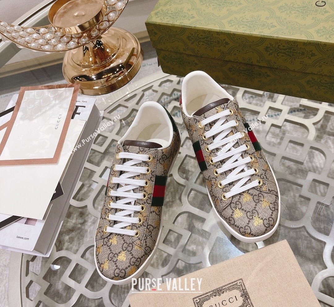 Gucci Ace GG Canvas Sneakers Beige 11 2023 1012 (SS-231012082)