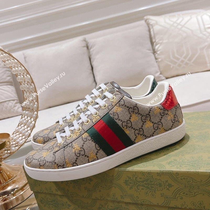 Gucci Ace GG Canvas Sneakers Beige 11 2023 1012 (SS-231012082)