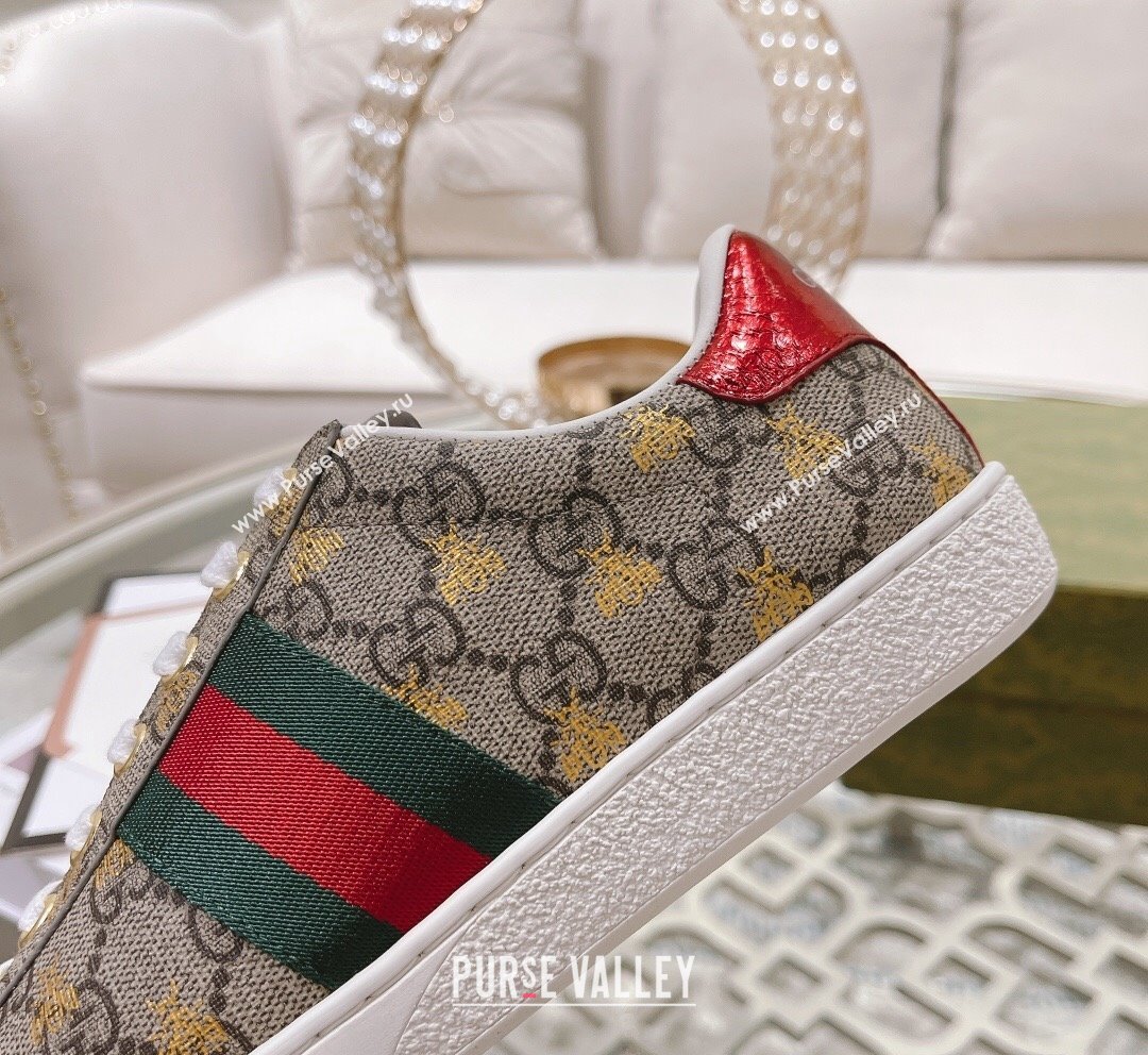 Gucci Ace GG Canvas Sneakers Beige 11 2023 1012 (SS-231012082)