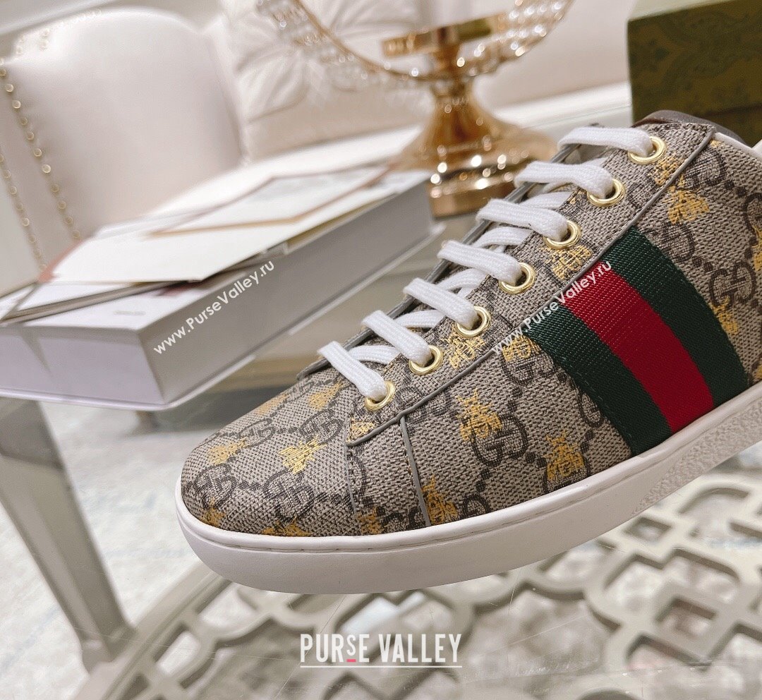 Gucci Ace GG Canvas Sneakers Beige 11 2023 1012 (SS-231012082)