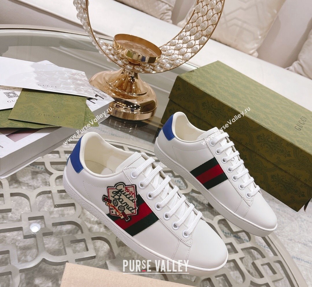 Gucci Ace Leather Sneakers GUCCI BAMD White 2023 1012 (SS-231012090)