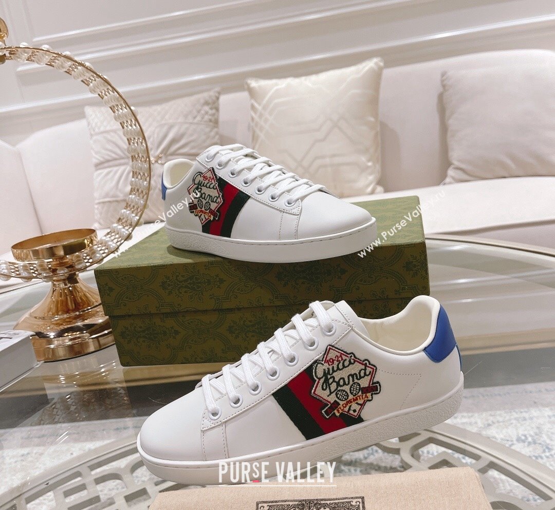 Gucci Ace Leather Sneakers GUCCI BAMD White 2023 1012 (SS-231012090)