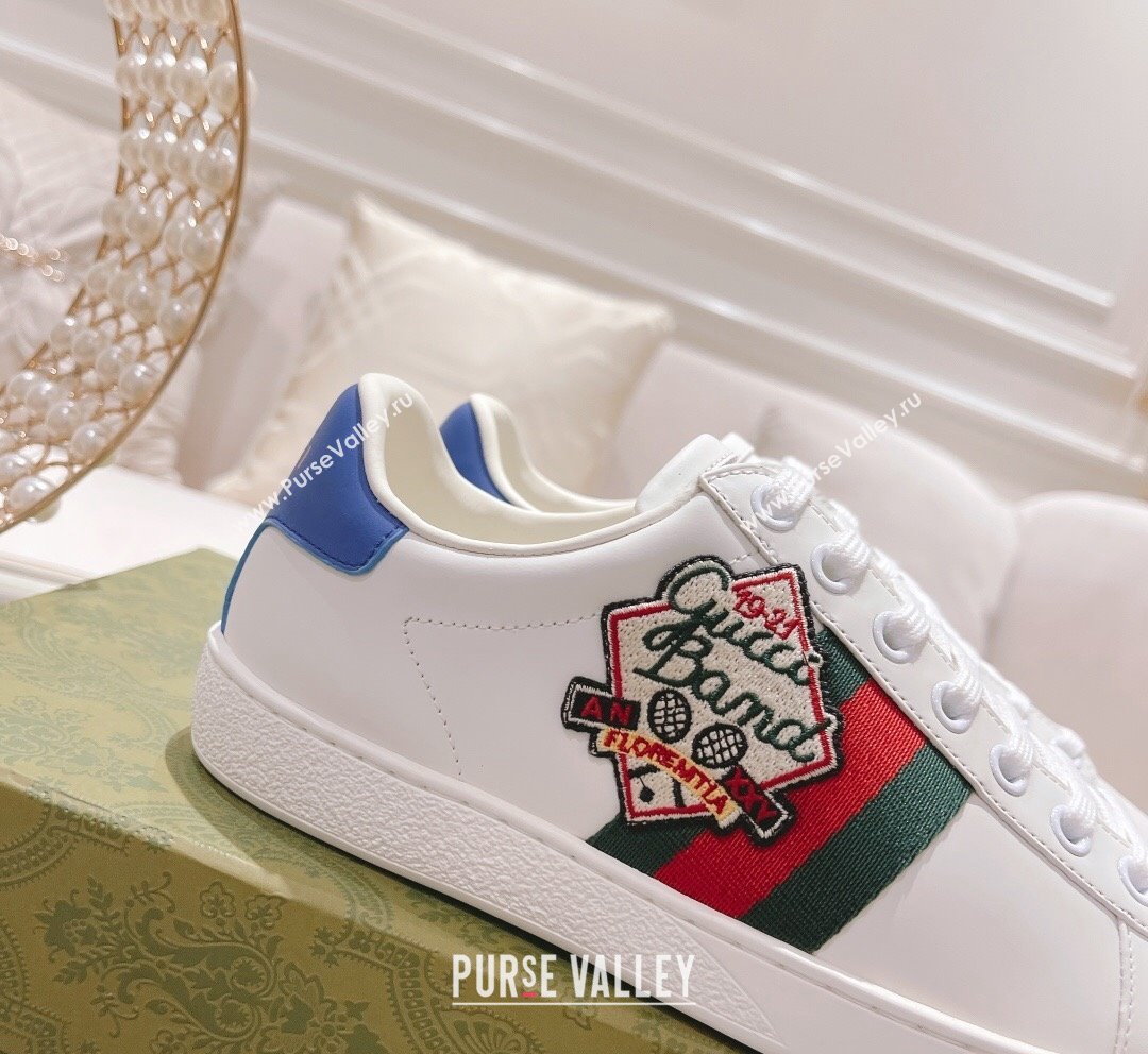 Gucci Ace Leather Sneakers GUCCI BAMD White 2023 1012 (SS-231012090)