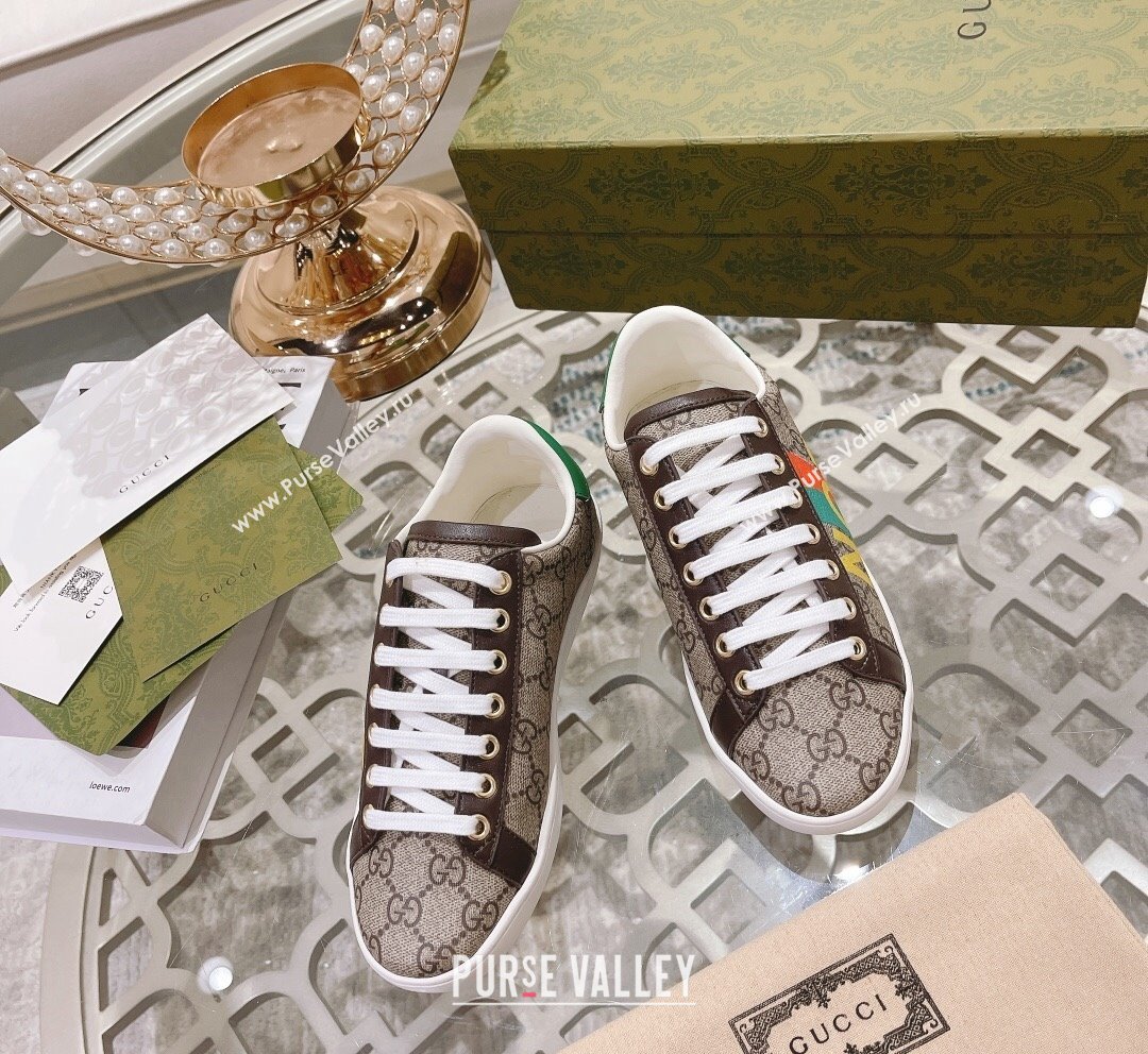 Gucci Ace GG Canvas Sneakers NOT FAKE Beige 2023 1012 (SS-231012091)