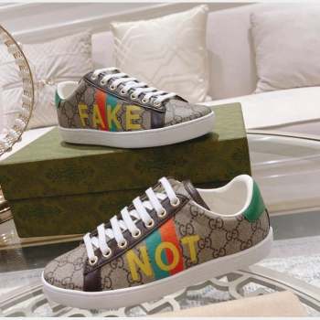 Gucci Ace GG Canvas Sneakers NOT FAKE Beige 2023 1012 (SS-231012091)